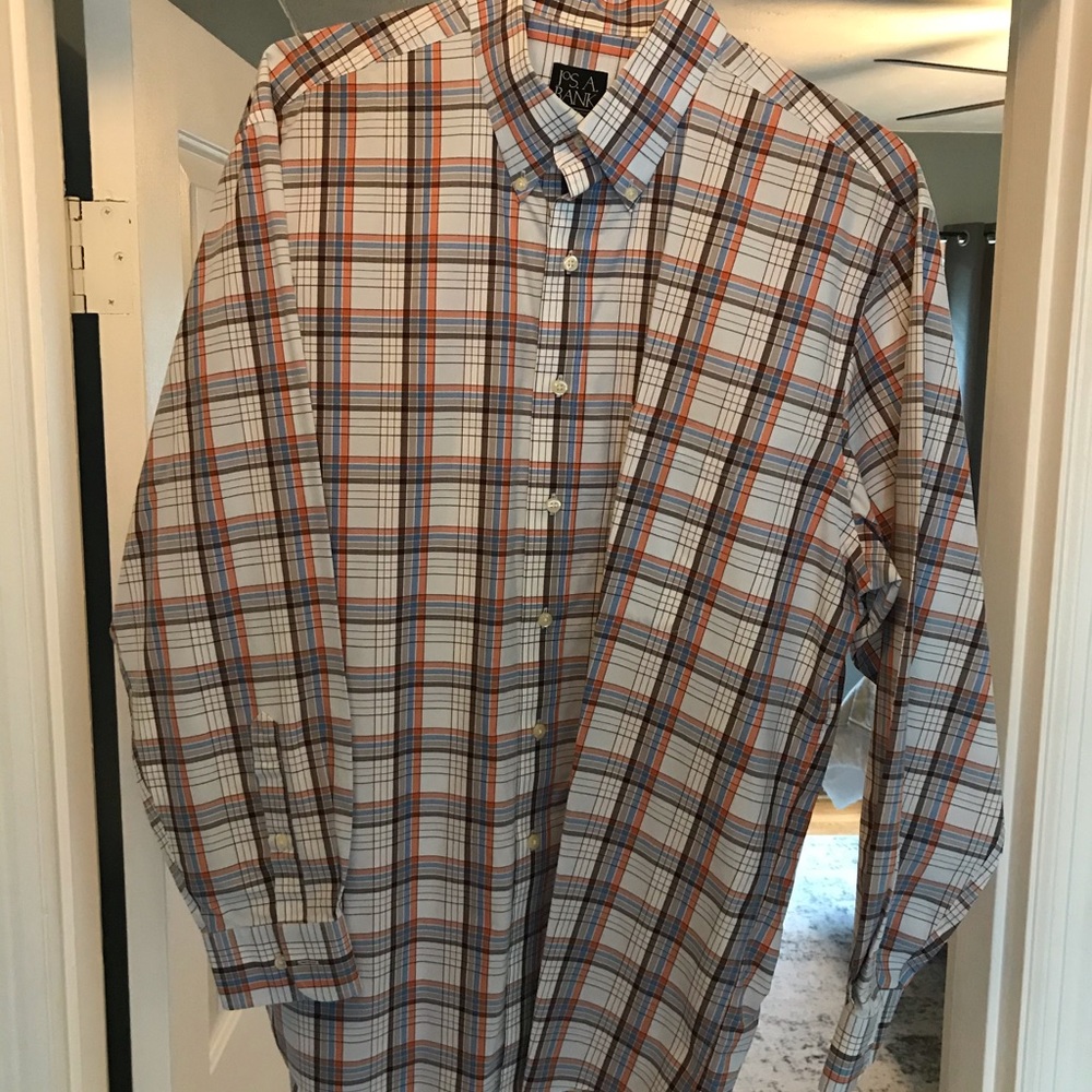 Jos. A. Bank Checkered Dress Shirt